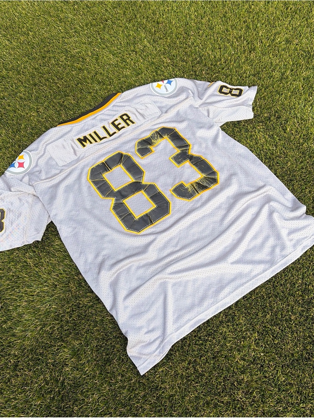 Rare Vintage Nike On Field Pittsburgh Steelers Miller #83 NFL Jersey Size 52/XL